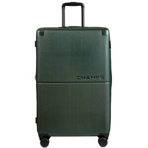 Champs Hardside Large Deep Green Earth  1Piece Polycarbonate Luggage, travel bag